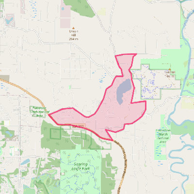 Map of Ames Lake