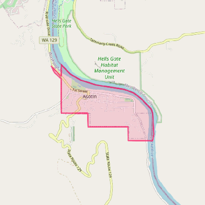 Map of Asotin