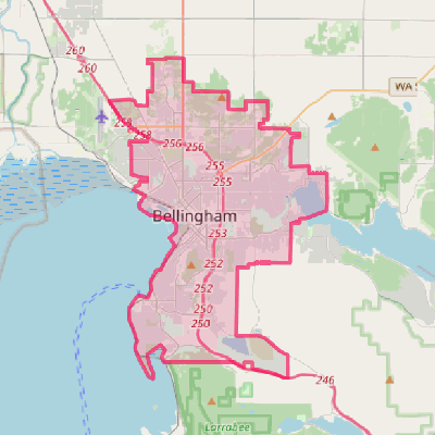 Map of Bellingham