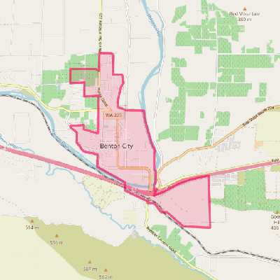 Map of Benton City