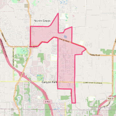 Map of Bothell East