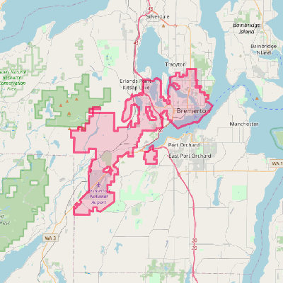 Map of Bremerton