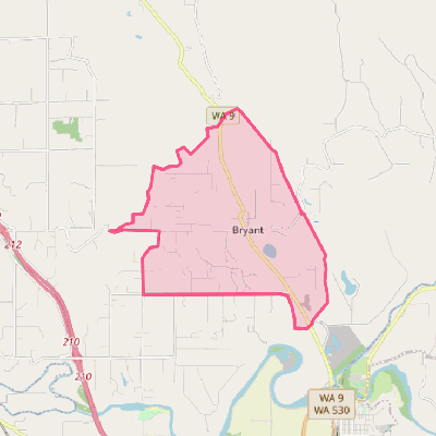 Map of Bryant