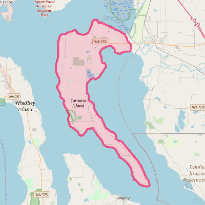 Map of Camano