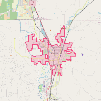 Map of Centralia