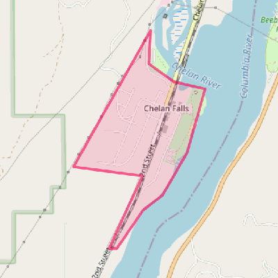 Map of Chelan Falls