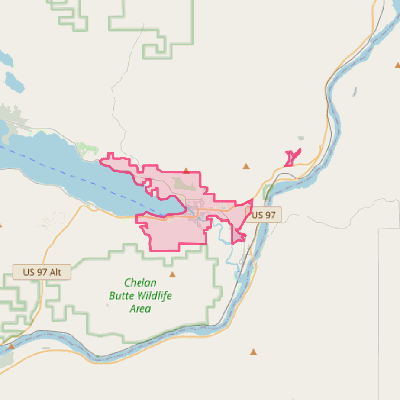 Map of Chelan