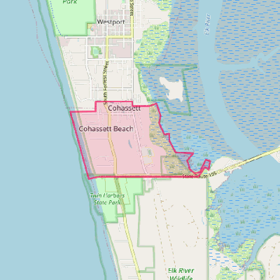 Map of Cohassett Beach