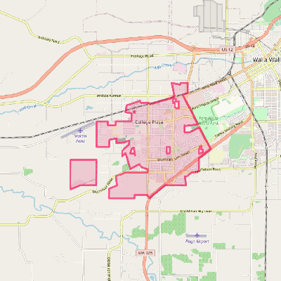 Map of College Place