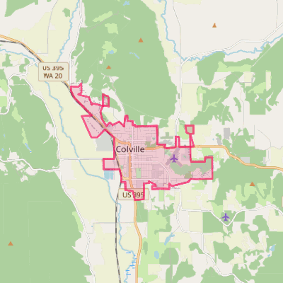 Map of Colville