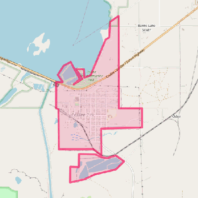 Map of Coulee City