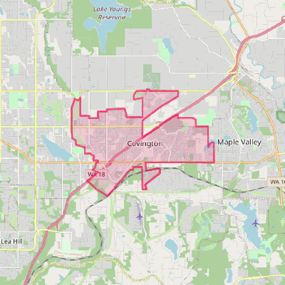 Map of Covington