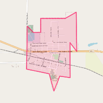 Map of Creston