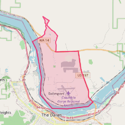 Map of Dallesport