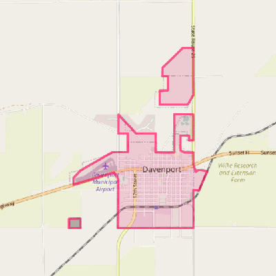 Map of Davenport