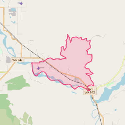 Map of Deming