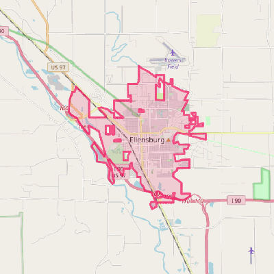 Map of Ellensburg