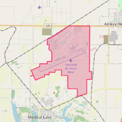 Map of Fairchild AFB