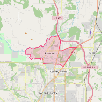 Map of Fairwood