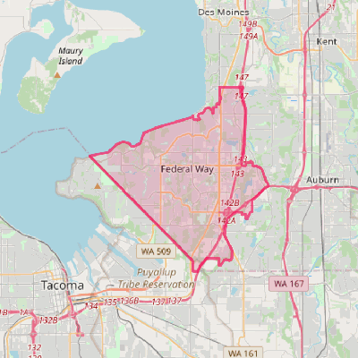 Map of Federal Way