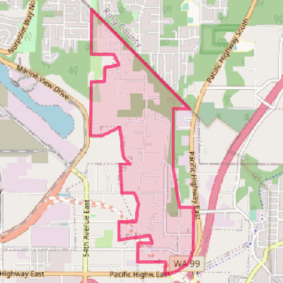 Map of Fife Heights