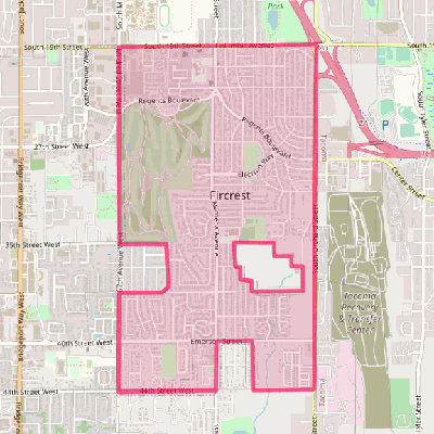 Map of Fircrest