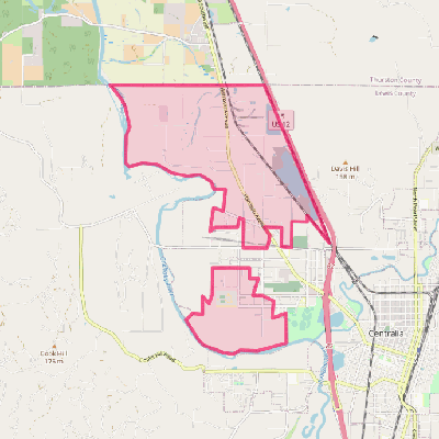 Map of Fords Prairie