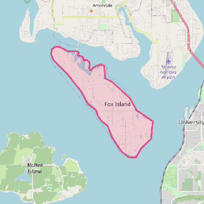 Map of Fox Island