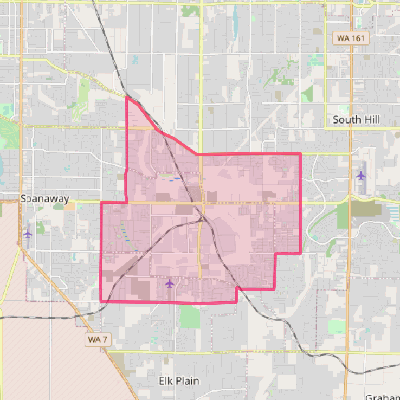 Map of Frederickson