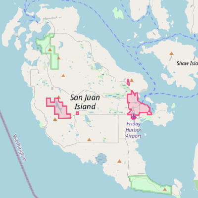 Map of Friday Harbor