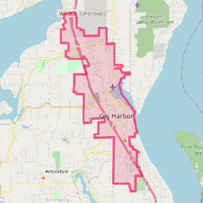 Map of Gig Harbor