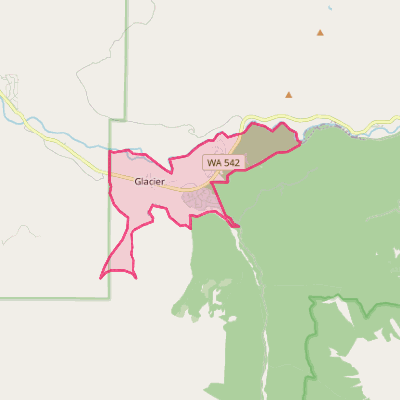 Map of Glacier