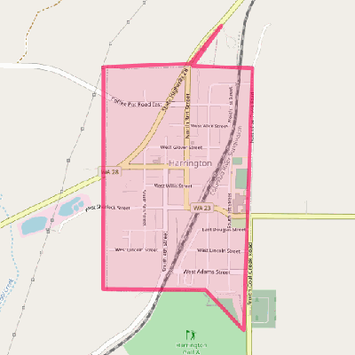 Map of Harrington