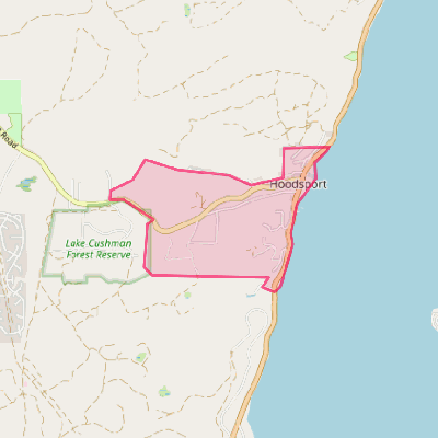 Map of Hoodsport