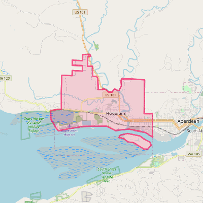 Map of Hoquiam