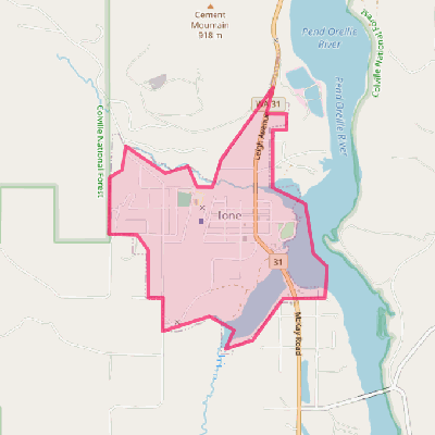 Map of Ione