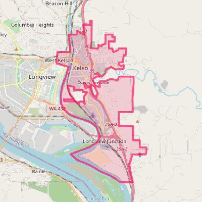 Map of Kelso