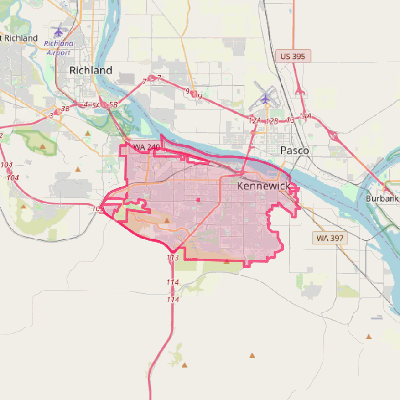 Map of Kennewick