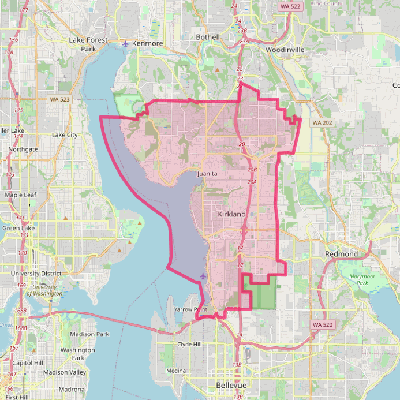 Map of Kirkland