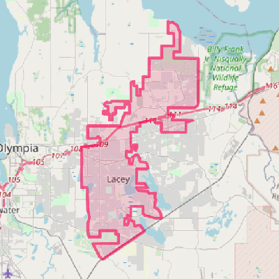 Map of Lacey