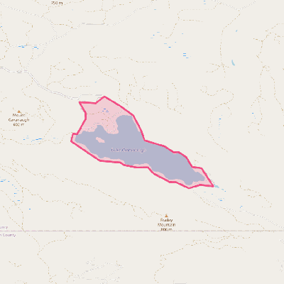 Map of Lake Cavanaugh