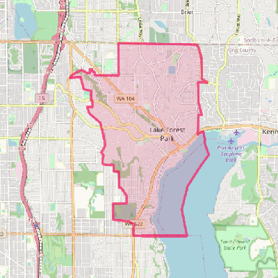 Map of Lake Forest Park