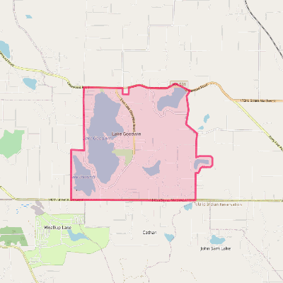 Map of Lake Goodwin