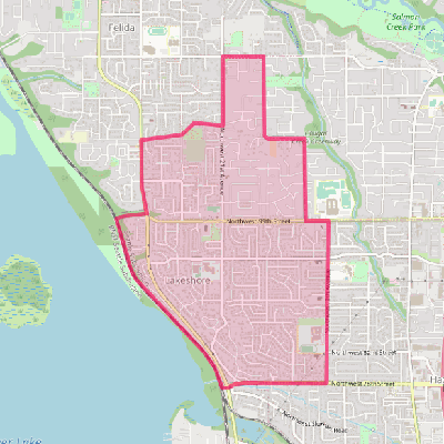 Map of Lake Shore