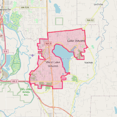 Map of Lake Stevens