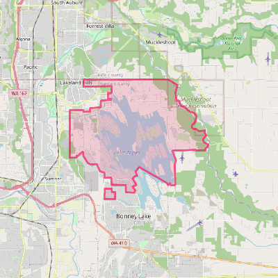 Map of Lake Tapps