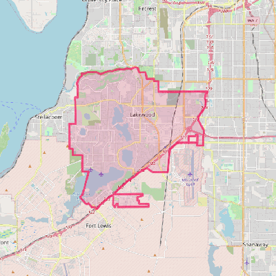 Map of Lakewood