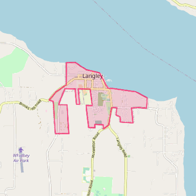 Map of Langley