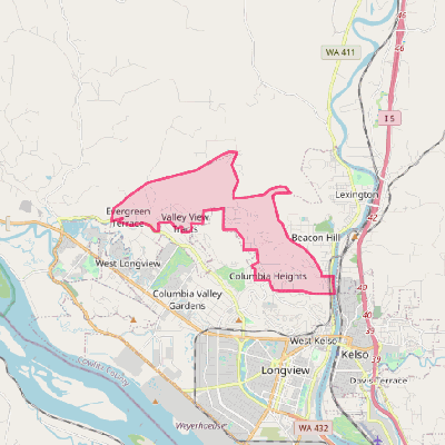 Map of Longview Heights