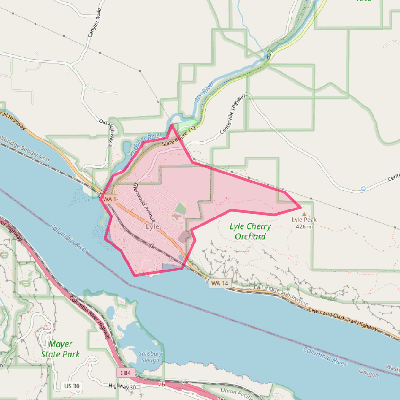 Map of Lyle